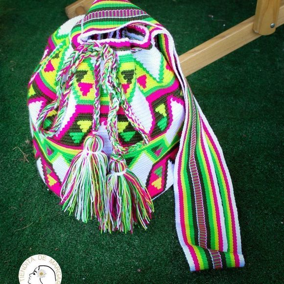 Original wayuu bag crossbody mochila handmade colombian - Picture 1 of 4